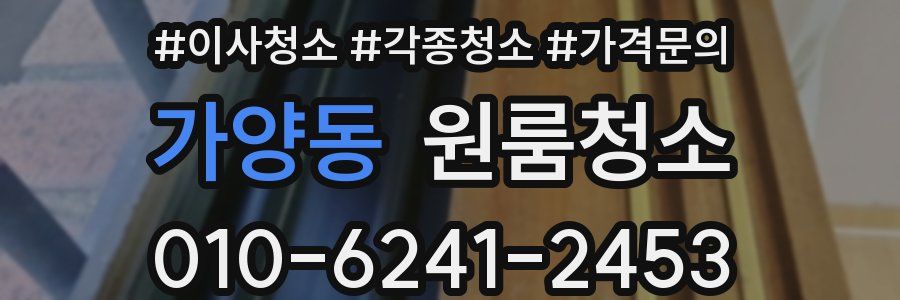 가양동 이사청소