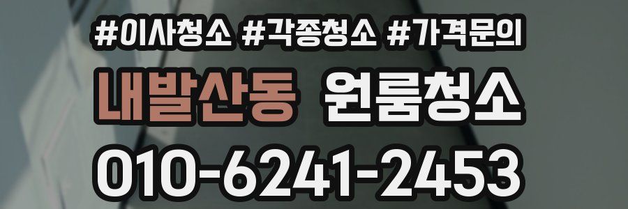 내발산동 이사청소