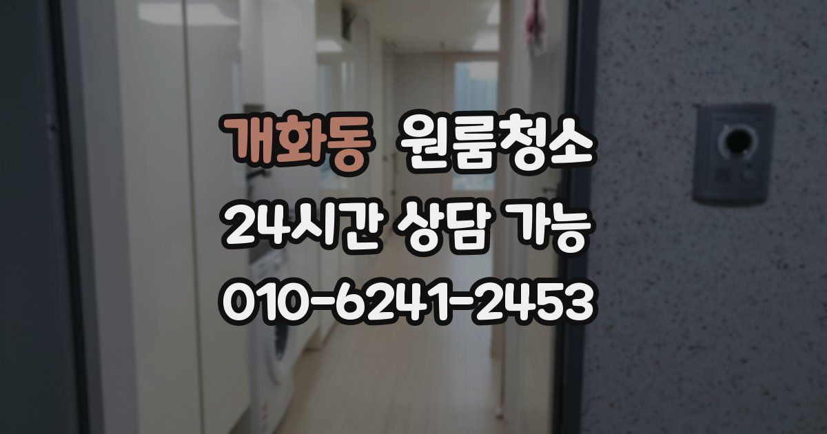 개화동 입주청소