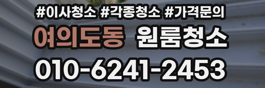 여의도동 이사청소