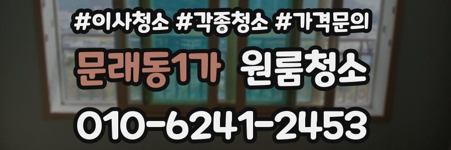 문래동1가 이사청소