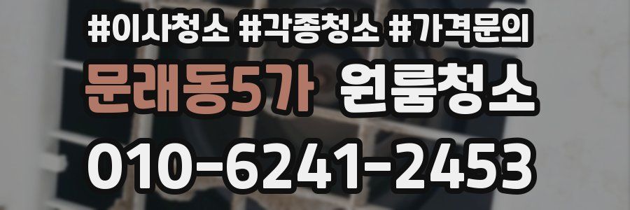 문래동5가 이사청소