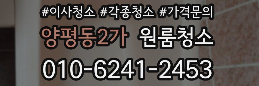 양평동2가 이사청소