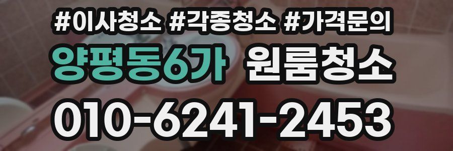 양평동6가 이사청소