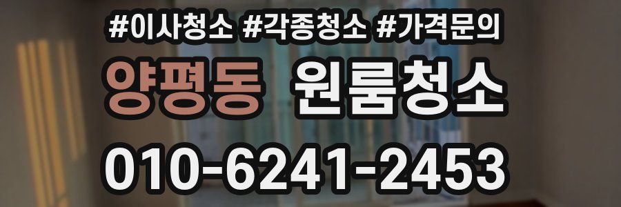 양평동 이사청소