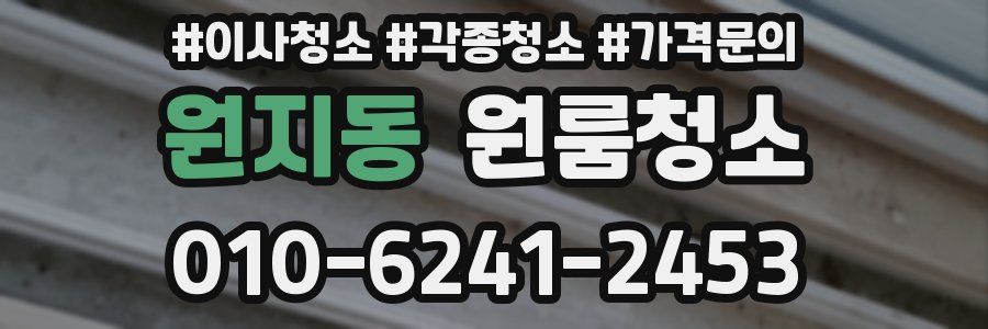 원지동 이사청소