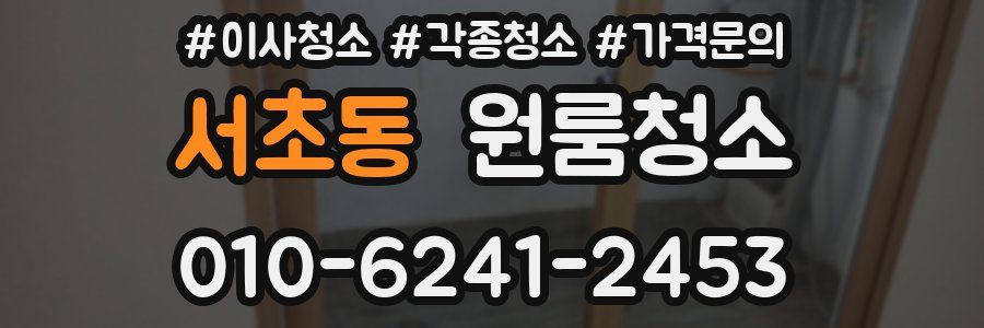 서초동 이사청소