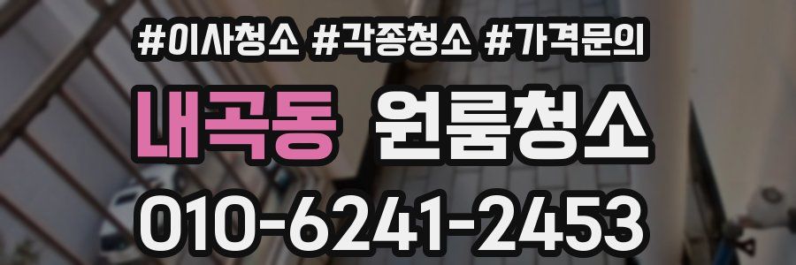 내곡동 이사청소