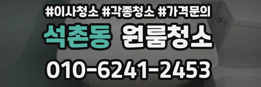 석촌동 이사청소