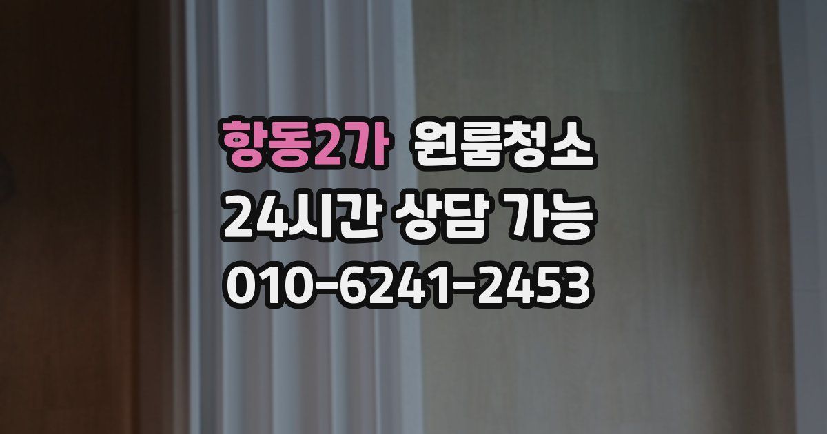 항동2가 입주청소