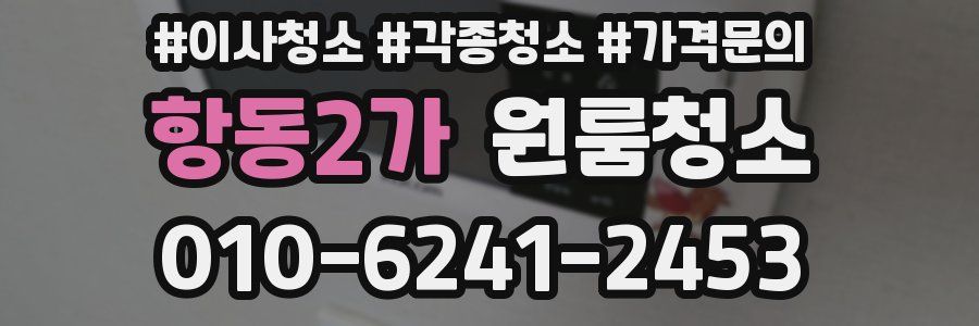 항동2가 이사청소