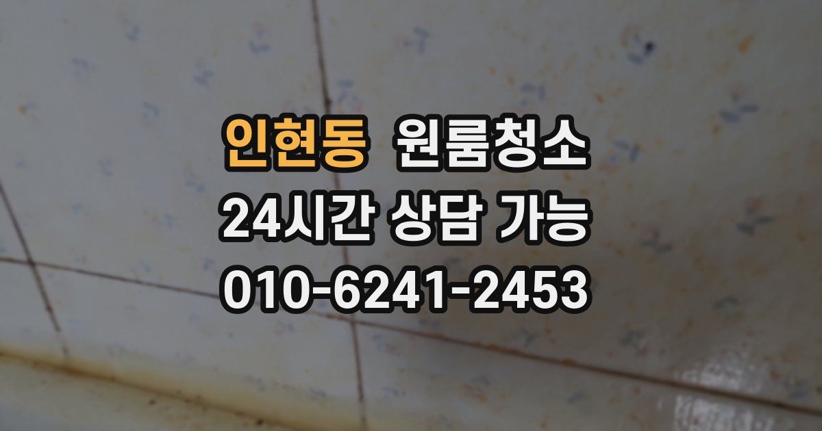인현동 입주청소