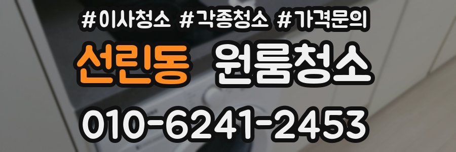 선린동 이사청소