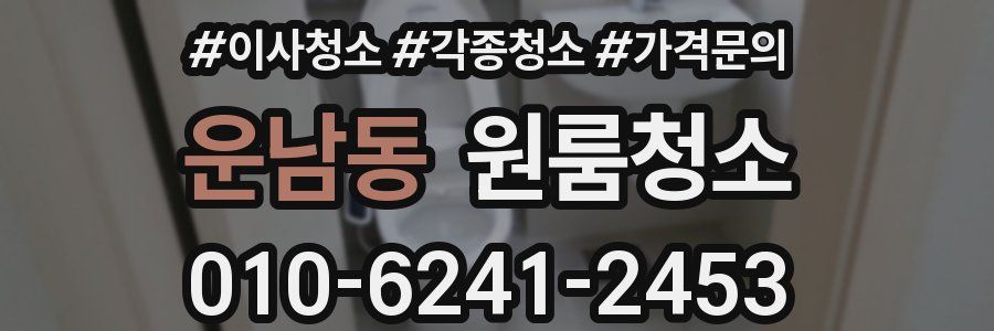운남동 이사청소