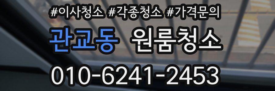 관교동 이사청소