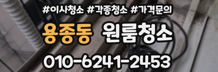 용종동 이사청소