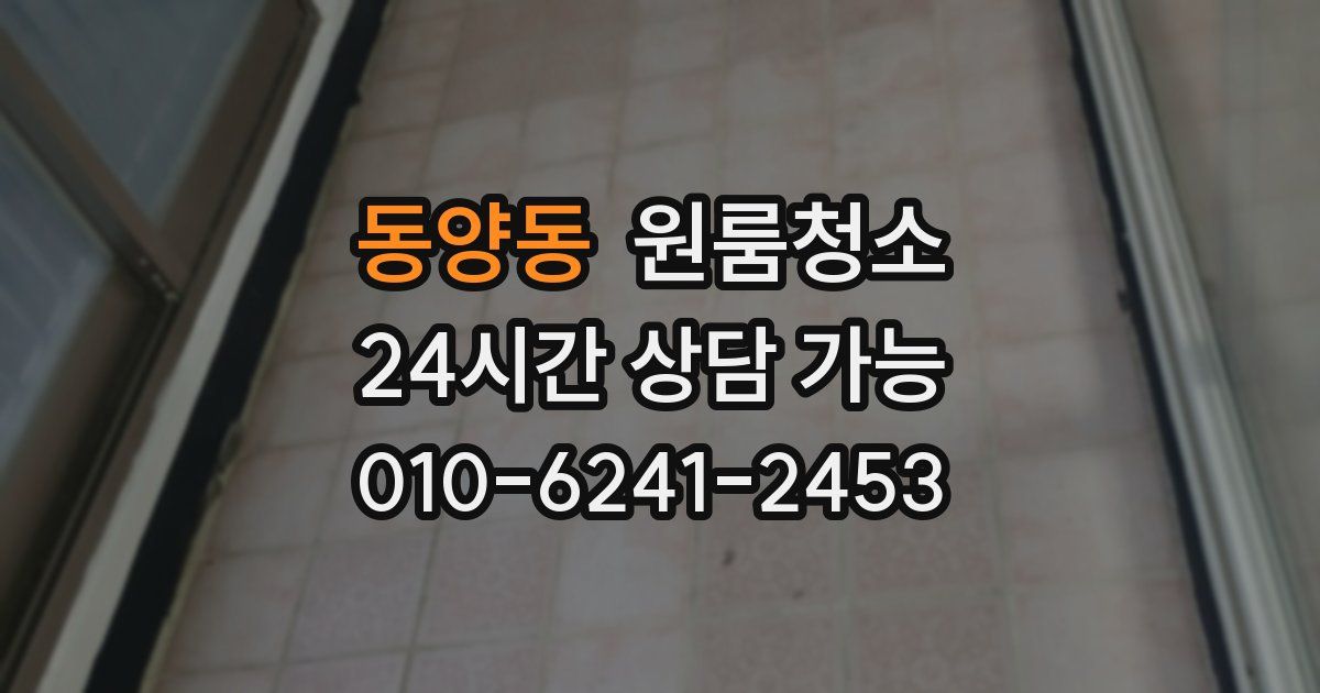 동양동 입주청소
