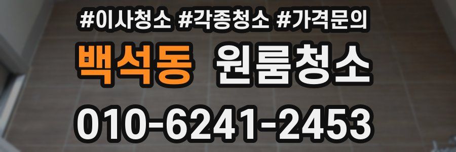 백석동 이사청소