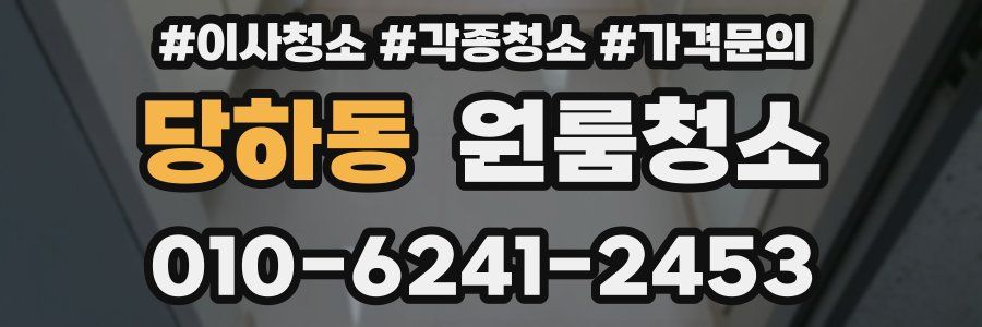 당하동 이사청소