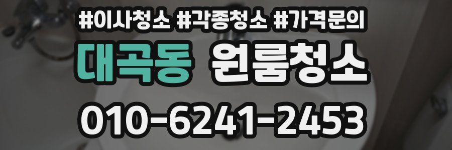 대곡동 이사청소