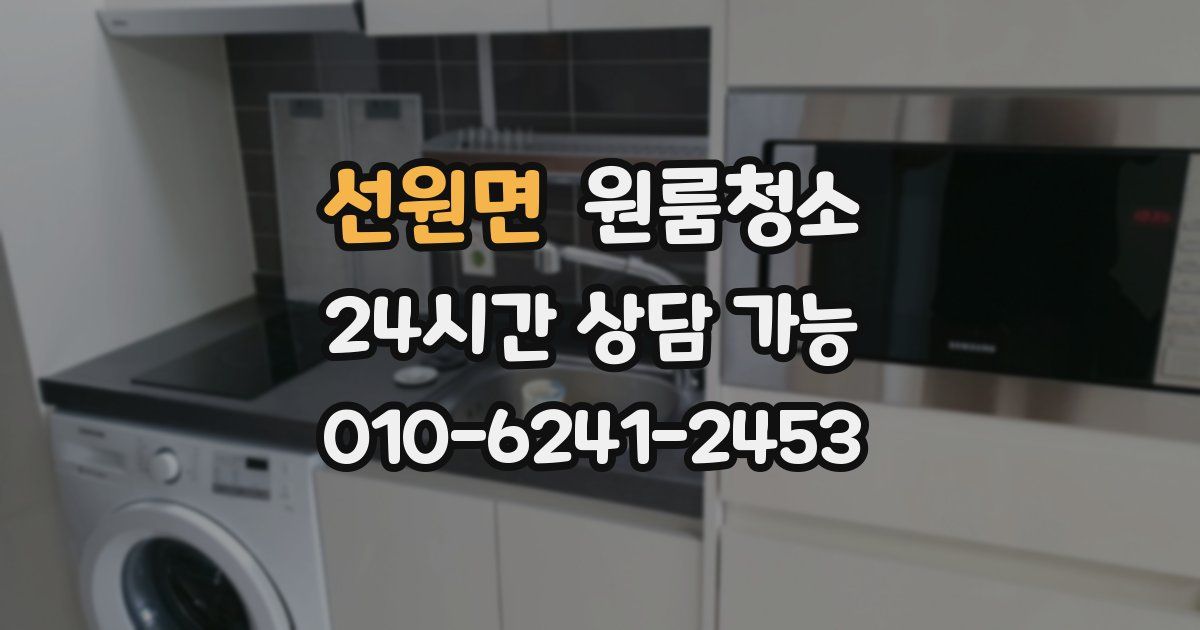 선원면 입주청소