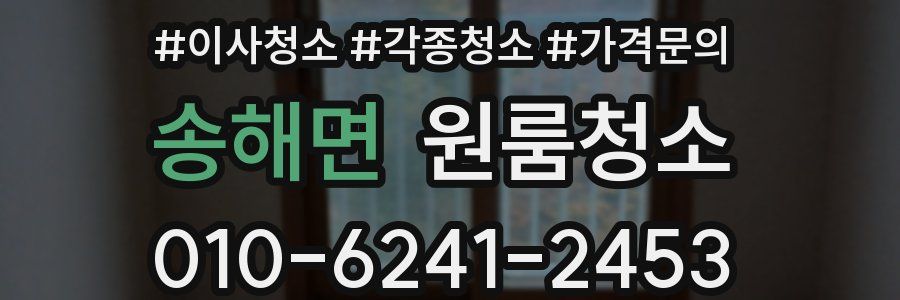 송해면 이사청소