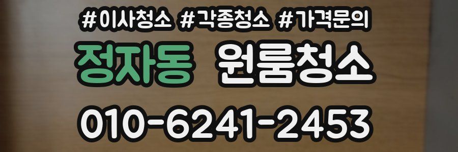 정자동 이사청소