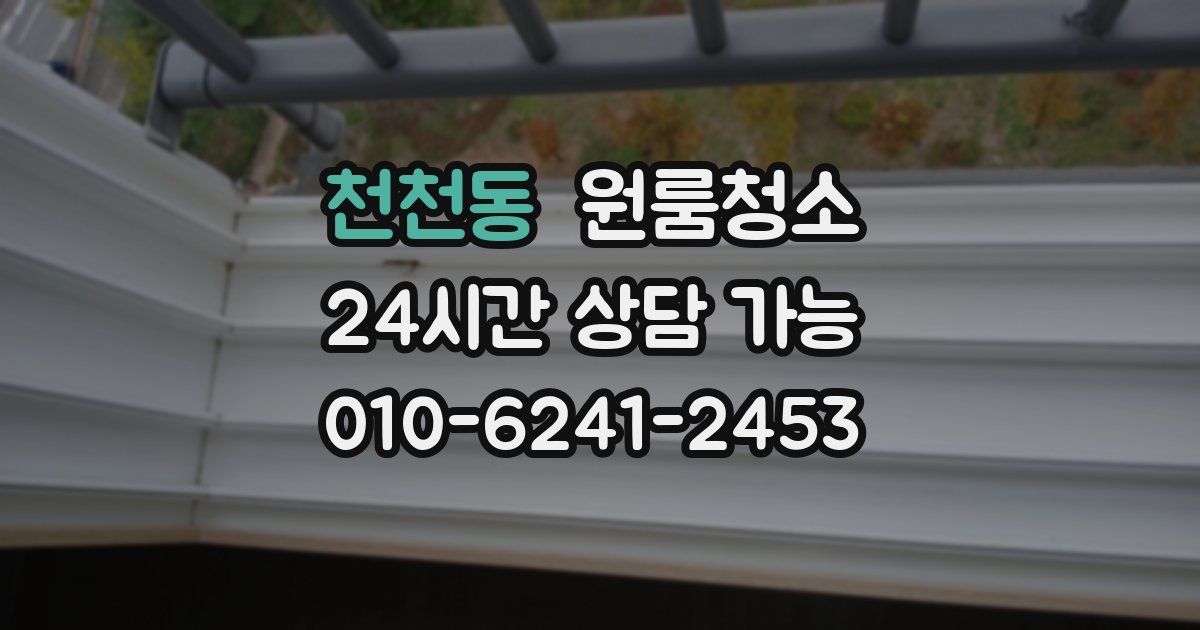 천천동 입주청소