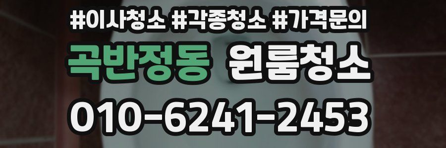 곡반정동 이사청소