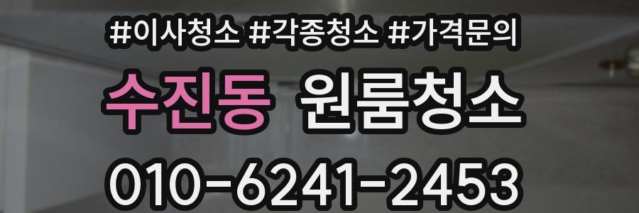 수진동 이사청소