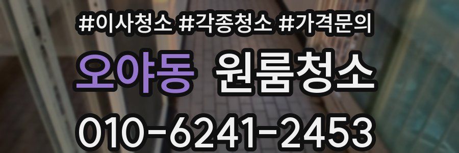 오야동 이사청소