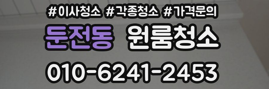 둔전동 이사청소