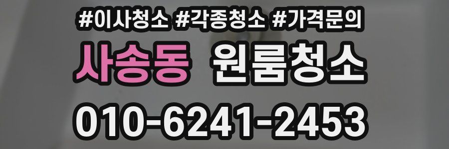 사송동 이사청소