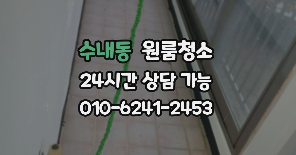 수내동 입주청소
