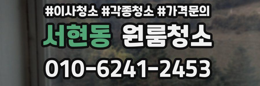 서현동 이사청소