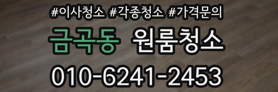 금곡동 이사청소