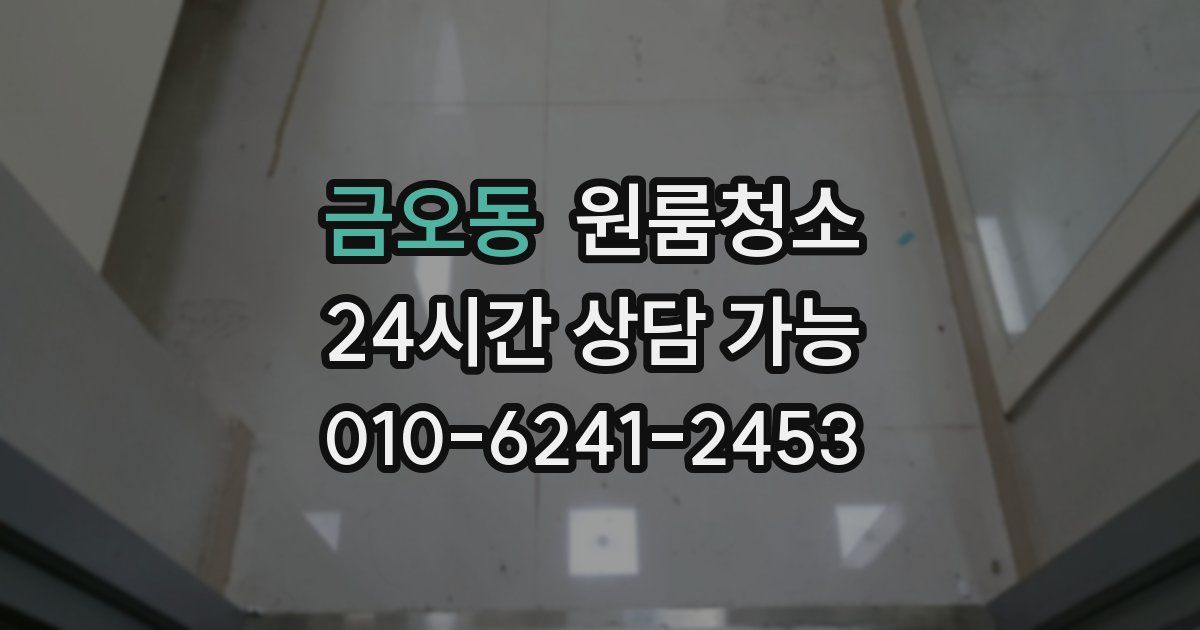 금오동 입주청소