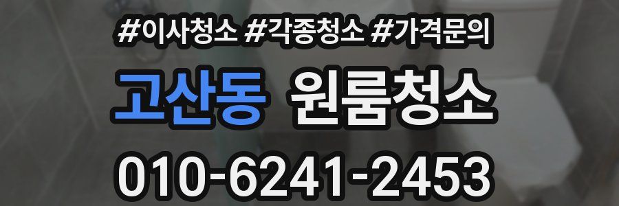 고산동 이사청소