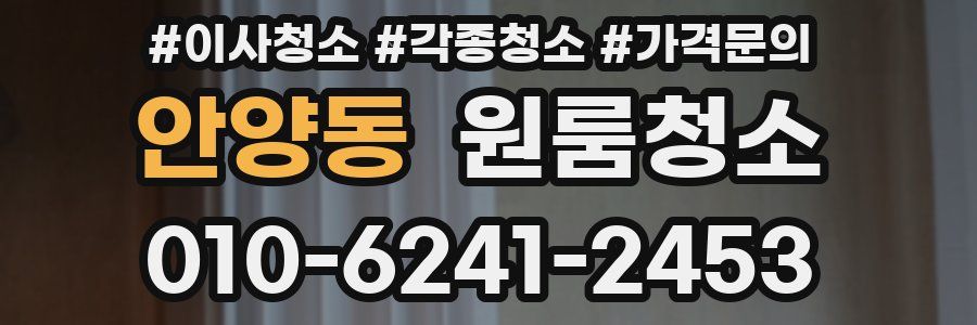 안양동 이사청소