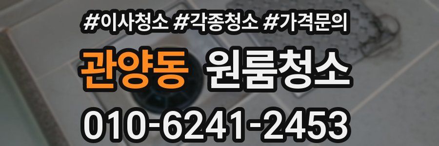 관양동 이사청소