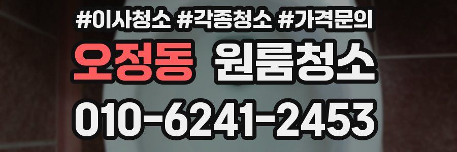 오정동 이사청소