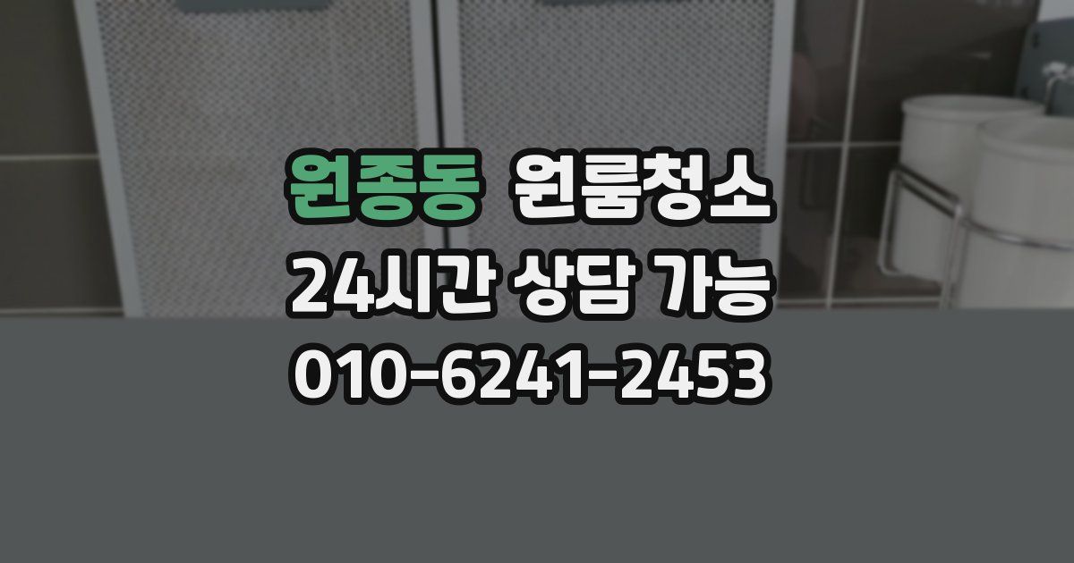 원종동 입주청소