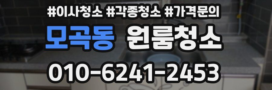 모곡동 이사청소