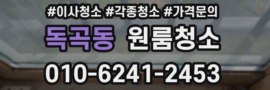 독곡동 이사청소