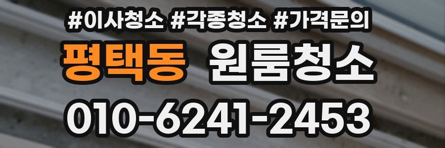 평택동 이사청소