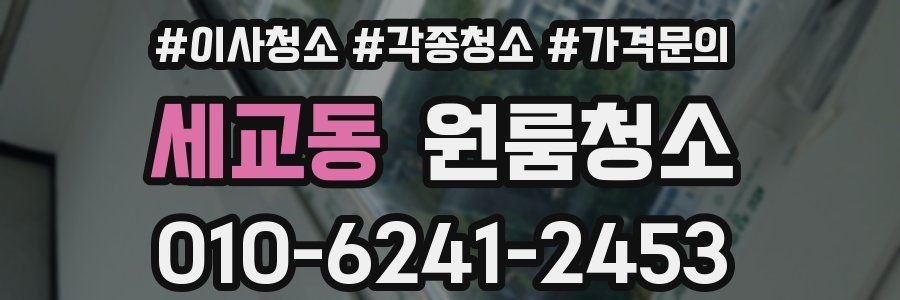 세교동 이사청소