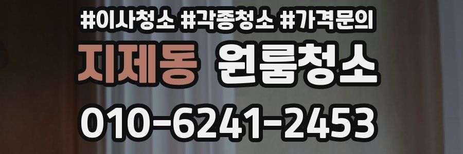 지제동 이사청소