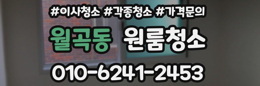 월곡동 이사청소