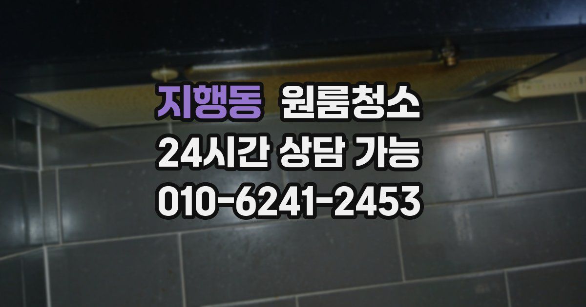 지행동 입주청소