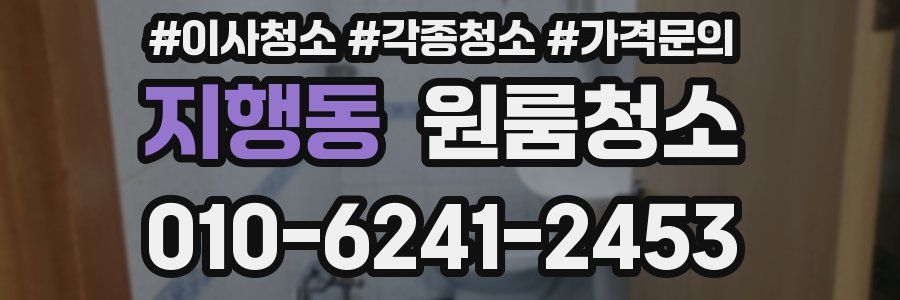 지행동 이사청소